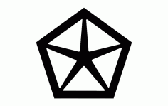 Chrysler Old Logo Free Vector DXF File