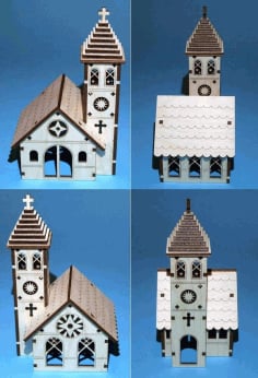 Church Plywood Template Laser Cut CDR File