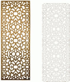 Classic Gold Seamless Screen Pattern CDR File