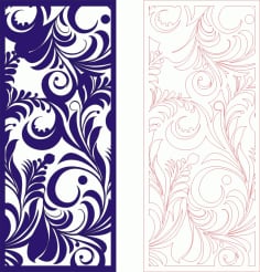 Classic Wedding Screen Pattern Ii Laser Cut CDR File