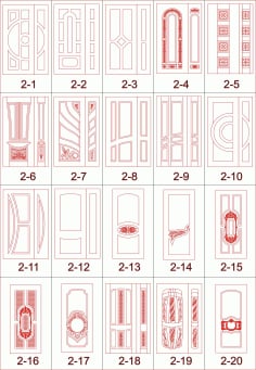 CNC Cutting Safety Door Designs free CDR Vectors File