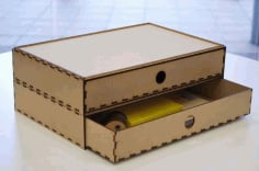 CNC Laser Cut Box DXF File