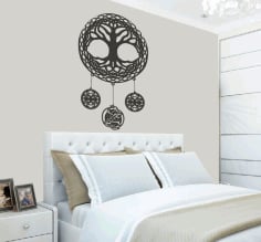 CNC Laser Cut Celtic Tree of Life Wall Art Room Decor Free CDR File