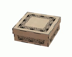 CNC Laser Cut Engraved Gift Box DXF File