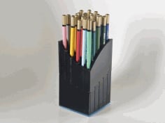 CNC Laser Cut Pencil Storage Box DXF File