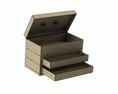 CNC Laser Cut Tool Drawer Box DXF File