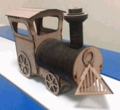 CNC Laser Cut Train Assembly Model CDR File