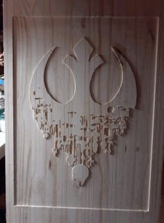 Cnc Router Laser Cut Star Wars Rebel Sign DXF File