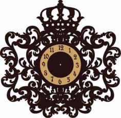 Crown Royal Clock Frame CDR File