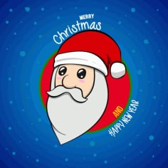 Cute Santa Cartoon Vector CDR File