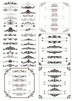 Decor Elements Collection Free CDR Vectors File