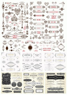 Decor Elements Mega Set Free CDR Vectors File