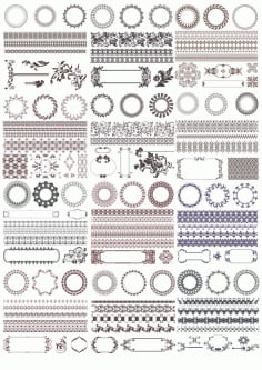 Decor Elements Set Free CDR Vectors File