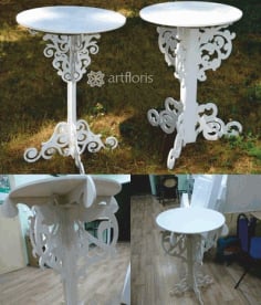 Decor Table Laser Cut DXF File