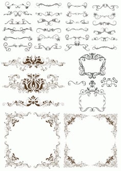 Decorative Border Design Elements Free CDR Vectors File