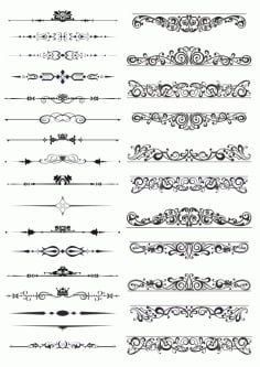 Decorative Borders Vector Free CDR Vectors File