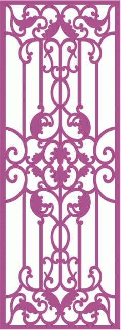 Decorative Door Panel Range Laser Cut CDR File