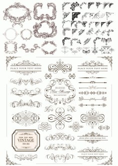 Decorative Elements Vectors Free CDR Vectors File