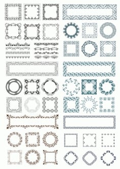 Decorative Frame Ornament CDR Vectors File