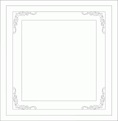 Decorative Frame DXF File