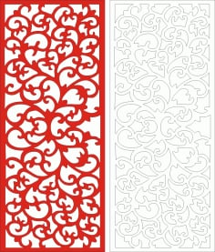 Decorative Jali Design for Room Divider Ll Laser Cut CDR File