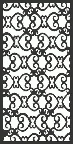 Decorative Jali Vector Panel CDR File