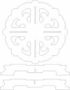 Decorative Motif Sketch CDR File