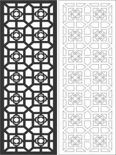 Decorative Room Dividers Screen Laser Cut CDR File