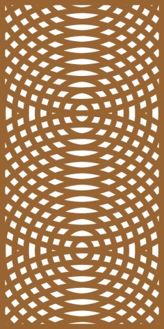 Decorative Screen Pattern for CNC Laser Cutting House Border Fence Jali Pattern Vector File