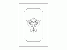 Decorative Seamless Door Design DXF File