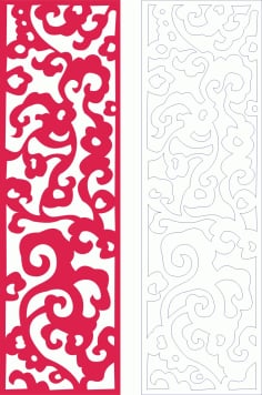 Decorative Seamless Panel Design 16 Laser Cut Free CDR File