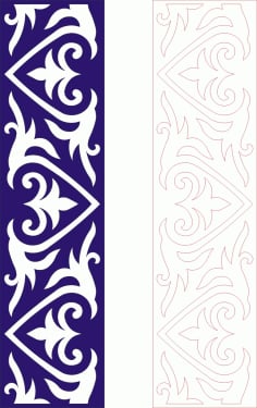 Decorative Seamless Panel Design 17 Laser Cut Free CDR File