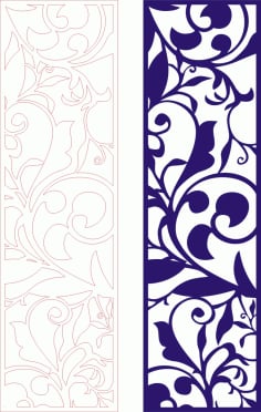 Decorative Seamless Panel Design 22 Laser Cut Free CDR File