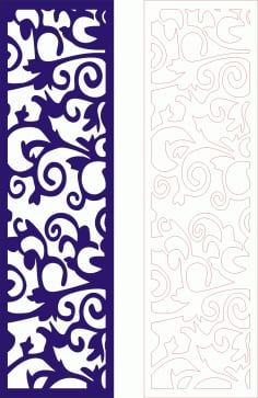 Decorative Seamless Panel Design 23 Laser Cut Free CDR File