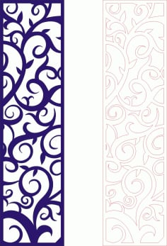 Decorative Seamless Panel Design 25 Laser Cut Free CDR File