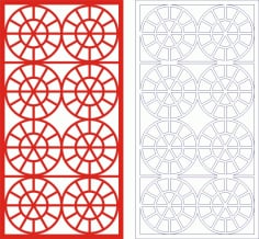 Decorative Seamless Panel Design 28 Laser Cut Free CDR File