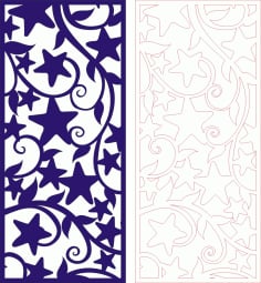 Decorative Seamless Panel Design 3 Laser Cut Free CDR File