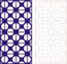 Decorative Seamless Panel Design 30 Laser Cut Free CDR File