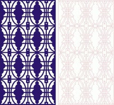 Decorative Seamless Panel Design 35 Laser Cut Free CDR File