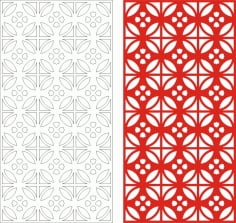 Decorative Seamless Panel Design 36 Laser Cut Free CDR File