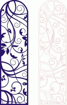 Decorative Seamless Panel Design 4 Laser Cut Free CDR File