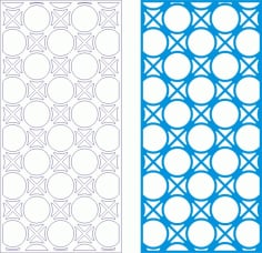 Decorative Seamless Panel Design 47 Laser Cut Free CDR File