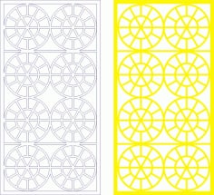 Decorative Seamless Panel Design 48 Laser Cut Free CDR File