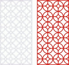 Decorative Seamless Panel Design 49 Laser Cut Free CDR File