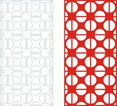 Decorative Seamless Panel Design 50 Laser Cut Free CDR File