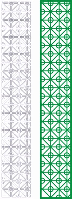 Decorative Seamless Panel Design 53 Laser Cut Free CDR File