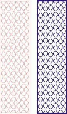 Decorative Seamless Panel Design 56 Laser Cut Free CDR File