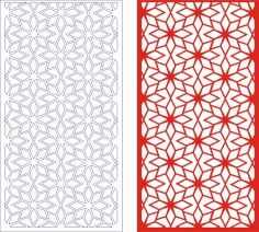 Decorative Seamless Panel Design 58 Laser Cut Free CDR File