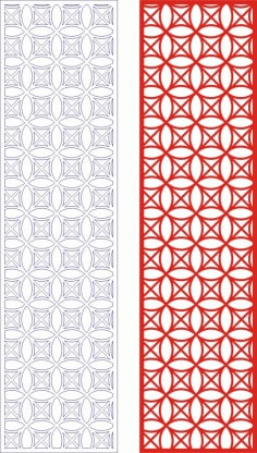 Decorative Seamless Panel Design 59 Laser Cut Free CDR File