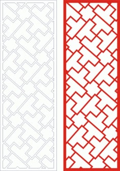 Decorative Seamless Panel Design 60 Laser Cut Free CDR File